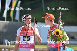 09.09.2023, Ruhpolding, Germany (GER): Philipp Nawrath (GER), Benedikt Doll (GER), (l-r) - German Championships biathlon, sprint men, Ruhpolding (GER). www.nordicfocus.com. © Reichert/NordicFocus. Every downloaded picture is fee-liable.