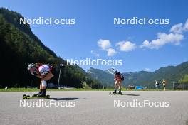 09.09.2023, Ruhpolding, Germany (GER): Wenke Heinemann (GER), Alessia Laager (SUI), (l-r) - German Championships biathlon, sprint women, Ruhpolding (GER). www.nordicfocus.com. © Reichert/NordicFocus. Every downloaded picture is fee-liable.