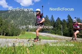 09.09.2023, Ruhpolding, Germany (GER): Helene-Theresa Hendel (GER), Alessia Laager (SUI), (l-r) - German Championships biathlon, sprint women, Ruhpolding (GER). www.nordicfocus.com. © Reichert/NordicFocus. Every downloaded picture is fee-liable.
