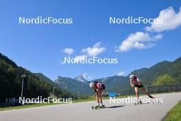 09.09.2023, Ruhpolding, Germany (GER): Johanna Puff (GER), Charlotte Gallbronner (GER), (l-r) - German Championships biathlon, sprint women, Ruhpolding (GER). www.nordicfocus.com. © Reichert/NordicFocus. Every downloaded picture is fee-liable.