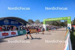 02.09.2023, Annecy, France (FRA): Julia Simon (FRA), Lisa Vittozzi (ITA), Dorothea Wierer (ITA), (l-r) - Martin Fourcade Nordic Festival, Annecy (FRA). www.nordicfocus.com. © Manzoni/NordicFocus. Every downloaded picture is fee-liable.