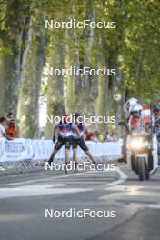 02.09.2023, Annecy, France (FRA): Victor Lovera (FRA), Michal Novak (CZE), (l-r) - Martin Fourcade Nordic Festival, Annecy (FRA). www.nordicfocus.com. © Authamayou/NordicFocus. Every downloaded picture is fee-liable.