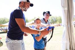 01.09.2023, Annecy, France (FRA): Event Feature: Kid shoots at Green Weez - Martin Fourcade Nordic Festival, Annecy (FRA). www.nordicfocus.com. © Manzoni/NordicFocus. Every downloaded picture is fee-liable.