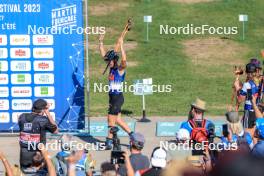 02.09.2023, Annecy, France (FRA): Julia Simon (FRA) - Martin Fourcade Nordic Festival, Annecy (FRA). www.nordicfocus.com. © Manzoni/NordicFocus. Every downloaded picture is fee-liable.