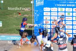 02.09.2023, Annecy, France (FRA): Marketa Davidova (CZE), Vanessa Voigt (GER), (l-r) - Martin Fourcade Nordic Festival, Annecy (FRA). www.nordicfocus.com. © Manzoni/NordicFocus. Every downloaded picture is fee-liable.