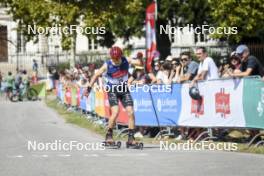 02.09.2023, Annecy, France (FRA): Victor Lovera (FRA) - Martin Fourcade Nordic Festival, Annecy (FRA). www.nordicfocus.com. © Authamayou/NordicFocus. Every downloaded picture is fee-liable.