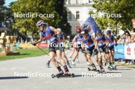 02.09.2023, Annecy, France (FRA): Victoria Carl (GER), Juliette Ducordeau (FRA), (l-r) - Martin Fourcade Nordic Festival, Annecy (FRA). www.nordicfocus.com. © Authamayou/NordicFocus. Every downloaded picture is fee-liable.