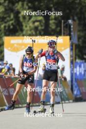 02.09.2023, Annecy, France (FRA): Vanessa Voigt (GER), Marketa Davidova (CZE), (l-r) - Martin Fourcade Nordic Festival, Annecy (FRA). www.nordicfocus.com. © Authamayou/NordicFocus. Every downloaded picture is fee-liable.