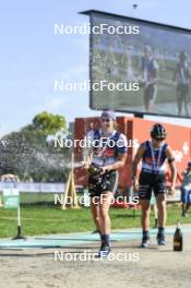 02.09.2023, Annecy, France (FRA): Vanessa Voigt (GER), Julia Simon (FRA), (l-r) - Martin Fourcade Nordic Festival, Annecy (FRA). www.nordicfocus.com. © Authamayou/NordicFocus. Every downloaded picture is fee-liable.