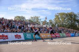 02.09.2023, Annecy, France (FRA): Victor Lovera (FRA), Michal Novak (CZE), (l-r) - Martin Fourcade Nordic Festival, Annecy (FRA). www.nordicfocus.com. © Manzoni/NordicFocus. Every downloaded picture is fee-liable.