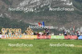 02.09.2023, Annecy, France (FRA): Michal Novak (CZE), Hugo Lapalus (FRA), Victor Lovera (FRA), (l-r) - Martin Fourcade Nordic Festival, Annecy (FRA). www.nordicfocus.com. © Authamayou/NordicFocus. Every downloaded picture is fee-liable.