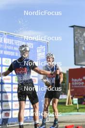 02.09.2023, Annecy, France (FRA): Emilien Jacquelin (FRA), Vetle Sjaastad Christiansen (NOR), (l-r) - Martin Fourcade Nordic Festival, Annecy (FRA). www.nordicfocus.com. © Authamayou/NordicFocus. Every downloaded picture is fee-liable.