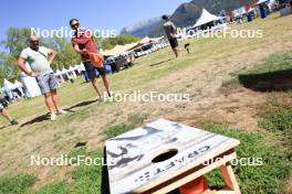 01.09.2023, Annecy, France (FRA): Event Feature: Visitors play at Craft - Martin Fourcade Nordic Festival, Annecy (FRA). www.nordicfocus.com. © Manzoni/NordicFocus. Every downloaded picture is fee-liable.