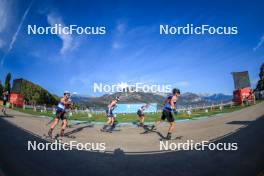 02.09.2023, Annecy, France (FRA): Renaud Jay (FRA), James Clugnet (GBR), Mathis Desloges (FRA), Arnaud Chautemps (FRA), (l-r) - Martin Fourcade Nordic Festival, Annecy (FRA). www.nordicfocus.com. © Manzoni/NordicFocus. Every downloaded picture is fee-liable.
