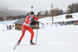 25.03.2023, Ulrichen, Switzerland (SUI): Lara Berwert (SUI) - Swiss Championships biathon, mass, Ulrichen (SUI). www.nordicfocus.com. © Manzoni/NordicFocus. Every downloaded picture is fee-liable.