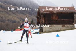 25.03.2023, Ulrichen, Switzerland (SUI): Niklas Hense (SUI) - Swiss Championships biathon, mass, Ulrichen (SUI). www.nordicfocus.com. © Manzoni/NordicFocus. Every downloaded picture is fee-liable.