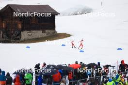 25.03.2023, Ulrichen, Switzerland (SUI): Silvano Demarmels (SUI), Remo Burch (SUI), (l-r) - Swiss Championships biathon, mass, Ulrichen (SUI). www.nordicfocus.com. © Manzoni/NordicFocus. Every downloaded picture is fee-liable.
