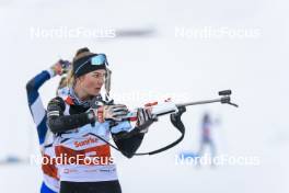 25.03.2023, Ulrichen, Switzerland (SUI): Enya Muerner (SUI) - Swiss Championships biathon, mass, Ulrichen (SUI). www.nordicfocus.com. © Manzoni/NordicFocus. Every downloaded picture is fee-liable.