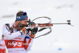 25.03.2023, Ulrichen, Switzerland (SUI): Serafin Wiestner (SUI) - Swiss Championships biathon, mass, Ulrichen (SUI). www.nordicfocus.com. © Manzoni/NordicFocus. Every downloaded picture is fee-liable.