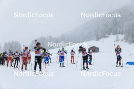 26.03.2023, Ulrichen, Switzerland (SUI): Race start - Swiss Championships biathon, single mixed relay, Ulrichen (SUI). www.nordicfocus.com. © Manzoni/NordicFocus. Every downloaded picture is fee-liable.
