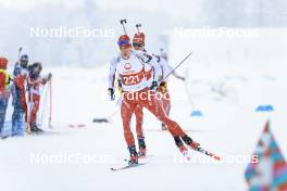 26.03.2023, Ulrichen, Switzerland (SUI): Sandro Bovisi (SUI) - Swiss Championships biathon, single mixed relay, Ulrichen (SUI). www.nordicfocus.com. © Manzoni/NordicFocus. Every downloaded picture is fee-liable.
