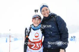 26.03.2023, Ulrichen, Switzerland (SUI): Luca Schaefli (GER), Lydia Hiernickel (SUI), (l-r) - Swiss Championships biathon, single mixed relay, Ulrichen (SUI). www.nordicfocus.com. © Manzoni/NordicFocus. Every downloaded picture is fee-liable.