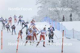 26.03.2023, Ulrichen, Switzerland (SUI): Event Feature: Group of athletes - Swiss Championships biathon, single mixed relay, Ulrichen (SUI). www.nordicfocus.com. © Manzoni/NordicFocus. Every downloaded picture is fee-liable.