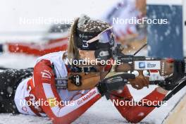 26.03.2023, Ulrichen, Switzerland (SUI): Lara Berwert (SUI) - Swiss Championships biathon, single mixed relay, Ulrichen (SUI). www.nordicfocus.com. © Manzoni/NordicFocus. Every downloaded picture is fee-liable.