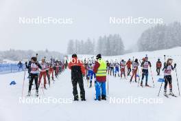 26.03.2023, Ulrichen, Switzerland (SUI): Event Feature: Start of the race - Swiss Championships biathon, single mixed relay, Ulrichen (SUI). www.nordicfocus.com. © Manzoni/NordicFocus. Every downloaded picture is fee-liable.