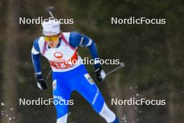 24.03.2023, Ulrichen, Switzerland (SUI): Gianmaria Tedaldi (SUI) - Swiss Championships biathon, sprint, Ulrichen (SUI). www.nordicfocus.com. © Manzoni/NordicFocus. Every downloaded picture is fee-liable.