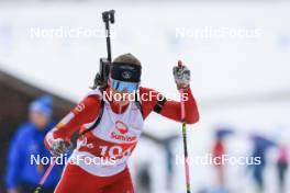 24.03.2023, Ulrichen, Switzerland (SUI): Molly Kafka (SUI) - Swiss Championships biathon, sprint, Ulrichen (SUI). www.nordicfocus.com. © Manzoni/NordicFocus. Every downloaded picture is fee-liable.