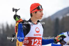 24.03.2023, Ulrichen, Switzerland (SUI): Tanguy Fellay (SUI) - Swiss Championships biathon, sprint, Ulrichen (SUI). www.nordicfocus.com. © Manzoni/NordicFocus. Every downloaded picture is fee-liable.