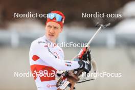 24.03.2023, Ulrichen, Switzerland (SUI): Sandro Bovisi (SUI) - Swiss Championships biathon, sprint, Ulrichen (SUI). www.nordicfocus.com. © Manzoni/NordicFocus. Every downloaded picture is fee-liable.