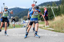 16.09.2023, La Feclaz, France (FRA): Romeo Zanella (FRA) - Biathlon Samse Summer Tour, sprint, La Feclaz (FRA). www.nordicfocus.com. © Manzoni/NordicFocus. Every downloaded picture is fee-liable.