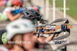 16.09.2023, La Feclaz, France (FRA): Lili Fehr (FRA) - Biathlon Samse Summer Tour, sprint, La Feclaz (FRA). www.nordicfocus.com. © Manzoni/NordicFocus. Every downloaded picture is fee-liable.