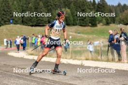 16.09.2023, La Feclaz, France (FRA): Pierig Maillot (FRA) - Biathlon Samse Summer Tour, sprint, La Feclaz (FRA). www.nordicfocus.com. © Manzoni/NordicFocus. Every downloaded picture is fee-liable.