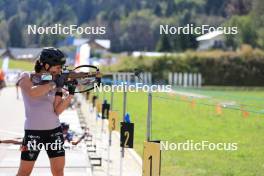 15.09.2023, La Feclaz, France (FRA): Julia Simon (FRA) - Biathlon Samse Summer Tour, training, La Feclaz (FRA). www.nordicfocus.com. © Manzoni/NordicFocus. Every downloaded picture is fee-liable.