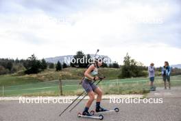 16.09.2023, La Feclaz, France (FRA): Nina Lafond (FRA) - Biathlon Samse Summer Tour, sprint, La Feclaz (FRA). www.nordicfocus.com. © Manzoni/NordicFocus. Every downloaded picture is fee-liable.