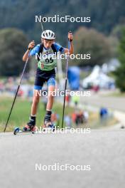 16.09.2023, La Feclaz, France (FRA): Adam Vienne (FRA) - Biathlon Samse Summer Tour, sprint, La Feclaz (FRA). www.nordicfocus.com. © Manzoni/NordicFocus. Every downloaded picture is fee-liable.