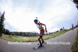 16.09.2023, La Feclaz, France (FRA): Victor Laine (FRA) - Biathlon Samse Summer Tour, sprint, La Feclaz (FRA). www.nordicfocus.com. © Manzoni/NordicFocus. Every downloaded picture is fee-liable.