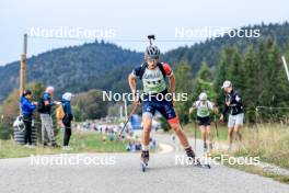 16.09.2023, La Feclaz, France (FRA): Martin Prod'homme (FRA) - Biathlon Samse Summer Tour, sprint, La Feclaz (FRA). www.nordicfocus.com. © Manzoni/NordicFocus. Every downloaded picture is fee-liable.