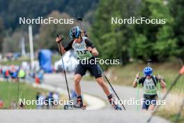 16.09.2023, La Feclaz, France (FRA): Mael Bois (FRA) - Biathlon Samse Summer Tour, sprint, La Feclaz (FRA). www.nordicfocus.com. © Manzoni/NordicFocus. Every downloaded picture is fee-liable.
