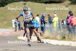 16.09.2023, La Feclaz, France (FRA): Jeremie Bouchex Bellomie (FRA) - Biathlon Samse Summer Tour, sprint, La Feclaz (FRA). www.nordicfocus.com. © Manzoni/NordicFocus. Every downloaded picture is fee-liable.