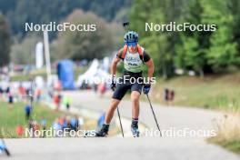 16.09.2023, La Feclaz, France (FRA): Joe Guinchard (FRA) - Biathlon Samse Summer Tour, sprint, La Feclaz (FRA). www.nordicfocus.com. © Manzoni/NordicFocus. Every downloaded picture is fee-liable.