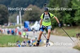 16.09.2023, La Feclaz, France (FRA): Gabriel Cosme (FRA) - Biathlon Samse Summer Tour, sprint, La Feclaz (FRA). www.nordicfocus.com. © Manzoni/NordicFocus. Every downloaded picture is fee-liable.
