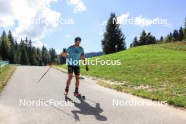 15.09.2023, La Feclaz, France (FRA): Emilien Claude (FRA) - Biathlon Samse Summer Tour, training, La Feclaz (FRA). www.nordicfocus.com. © Manzoni/NordicFocus. Every downloaded picture is fee-liable.