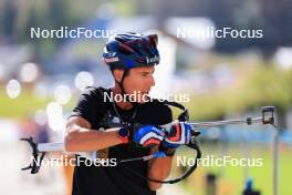 15.09.2023, La Feclaz, France (FRA): Quentin Fillon Maillet (FRA) - Biathlon Samse Summer Tour, training, La Feclaz (FRA). www.nordicfocus.com. © Manzoni/NordicFocus. Every downloaded picture is fee-liable.