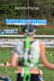 16.09.2023, La Feclaz, France (FRA): Event Feature: La Feclaz shooting range - Biathlon Samse Summer Tour, sprint, La Feclaz (FRA). www.nordicfocus.com. © Manzoni/NordicFocus. Every downloaded picture is fee-liable.