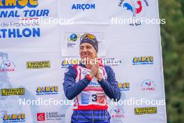 22.10.2023, Arcon, France (FRA): Quentin Fillon Maillet (FRA) - Biathlon Samse Summer Tour, pursuit, Arcon (FRA). www.nordicfocus.com. © Thibaut/NordicFocus. Every downloaded picture is fee-liable.