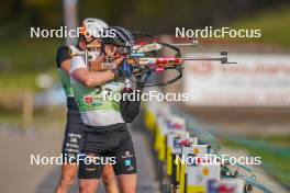 22.10.2023, Arcon, France (FRA): Lucas Fratzscher (GER) - Biathlon Samse Summer Tour, pursuit, Arcon (FRA). www.nordicfocus.com. © Thibaut/NordicFocus. Every downloaded picture is fee-liable.